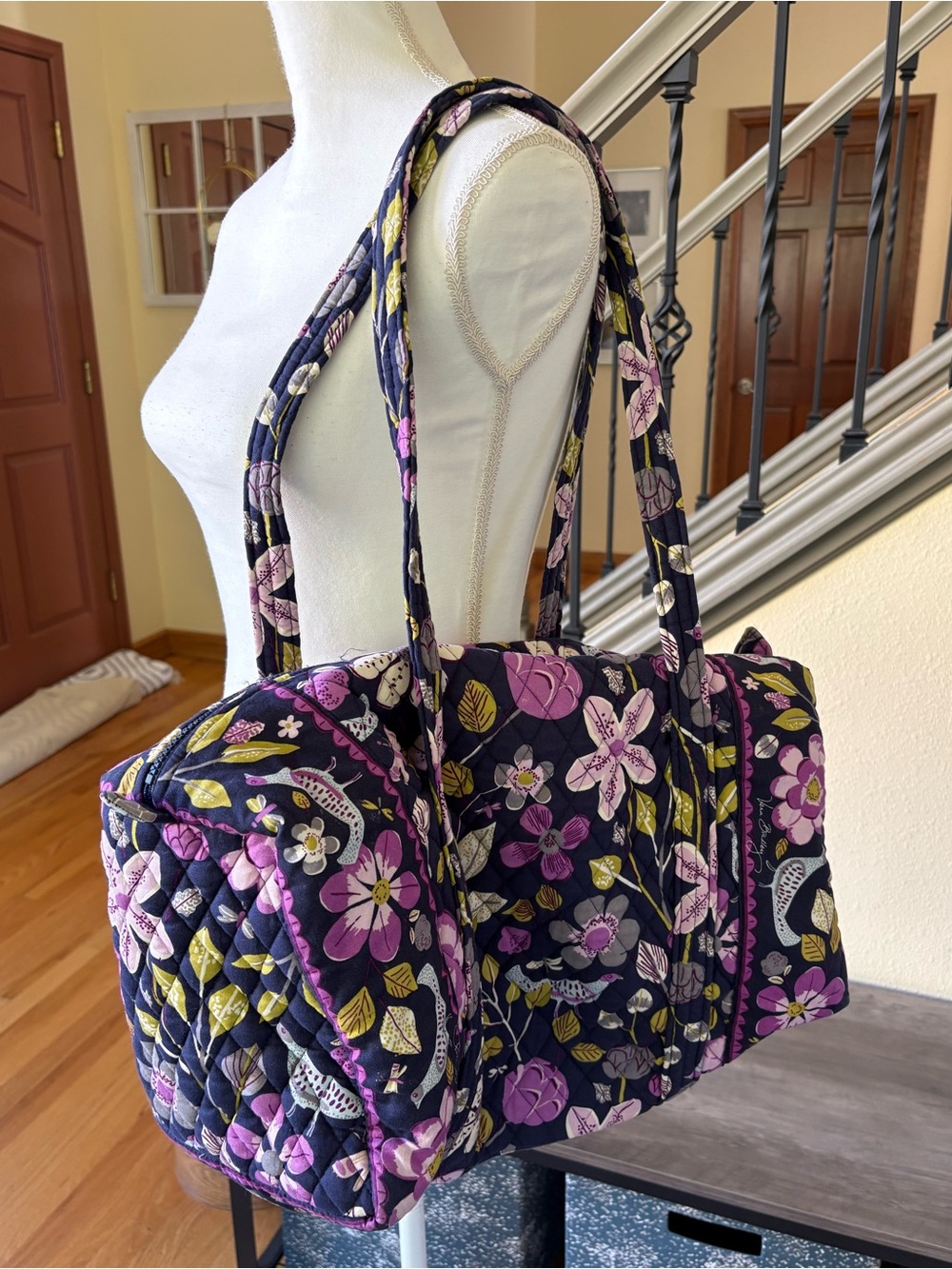 Vera Bradley Floral Nightingale Quilted Tote